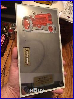 Vintage IH International Harvester Farm Tractor Machinery GLASS THERMOMETER