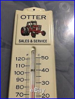 Vintage Ih International Harvester Farm Tractor 13 Metal Thermometer Sign