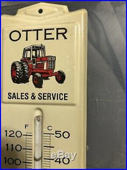 Vintage Ih International Harvester Farm Tractor 13 Metal Thermometer Sign