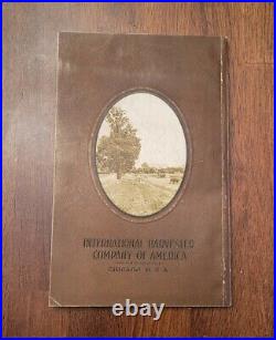 Vintage Ihc International Harvester Friction Drive Tractor Engine Book 1911 Rare