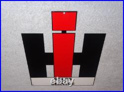Vintage International Harvester Farm Equipment Metal Tractor Gasoline & Oil Sign