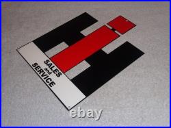 Vintage International Harvester Farm Equipment Metal Tractor Gasoline & Oil Sign