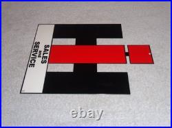 Vintage International Harvester Farm Equipment Metal Tractor Gasoline & Oil Sign