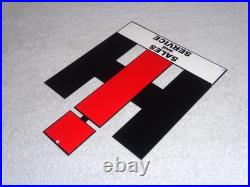 Vintage International Harvester Farm Equipment Metal Tractor Gasoline & Oil Sign