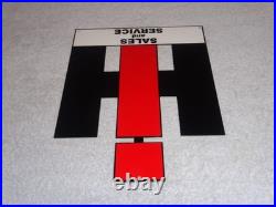 Vintage International Harvester Farm Equipment Metal Tractor Gasoline & Oil Sign