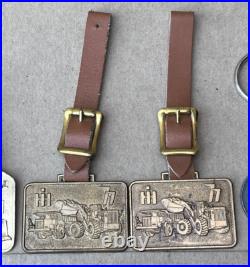 Vintage International Harvester IH Tractor Advertising Brass Watch Fob Lot Vintage International Harvester IH Tractor Advertising Brass Watch Fob Lot