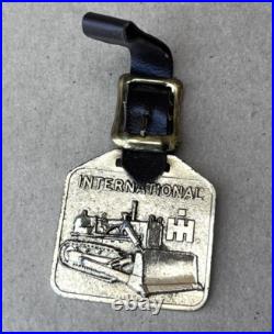 Vintage International Harvester IH Tractor Advertising Brass Watch Fob Lot Vintage International Harvester IH Tractor Advertising Brass Watch Fob Lot