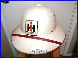 Vintage International Harvester IH Tractor Dealer Promo Safari Pith Helmet Hat