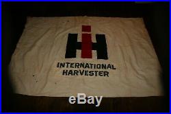 Vintage International Harvester IH Tractor Flag 56 X 76 Canvas Material RARE
