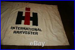 Vintage International Harvester IH Tractor Flag 56 X 76 Canvas Material RARE