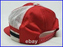 Vintage International Harvester IH Two 2 Stripe Swingster Mesh Snapback Hat USA