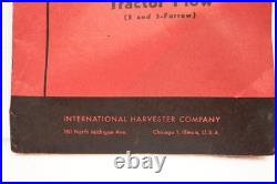Vintage International Harvester No. 8 Tractor Plow Manual Farmall M Hydraulic Li