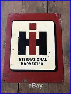 Vintage International Harvester Painted Metal Sign Tractor Ford Ferguson Deere