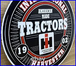 Vintage International Harvester Porcelain Dealer Sign Gasoline Gas Oil Tractor