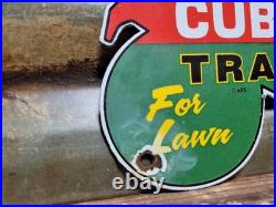 Vintage International Harvester Porcelain Sign 1965 Cub Cadet Farm Tractor 10