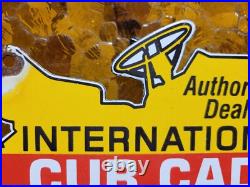 Vintage International Harvester Porcelain Sign 1965 Cub Cadet Farm Tractor 10