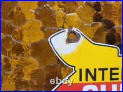 Vintage International Harvester Porcelain Sign 1965 Cub Cadet Farm Tractor 10