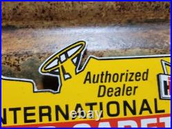 Vintage International Harvester Porcelain Sign 1965 Cub Cadet Farm Tractor 10
