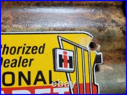 Vintage International Harvester Porcelain Sign 1965 Cub Cadet Farm Tractor 10