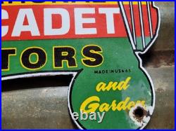 Vintage International Harvester Porcelain Sign 1965 Cub Cadet Farm Tractor 10