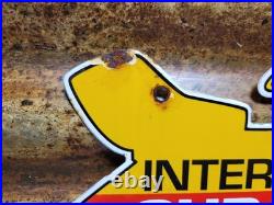 Vintage International Harvester Porcelain Sign 1965 Cub Cadet Farm Tractor 12