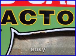 Vintage International Harvester Porcelain Sign 1965 Cub Cadet Farm Tractor 12