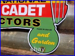 Vintage International Harvester Porcelain Sign 1965 Cub Cadet Farm Tractor 12