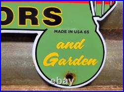 Vintage International Harvester Porcelain Sign 1965 Cub Cadet Farm Tractor 12