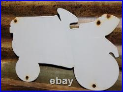 Vintage International Harvester Porcelain Sign 1965 Cub Cadet Farm Tractor 12