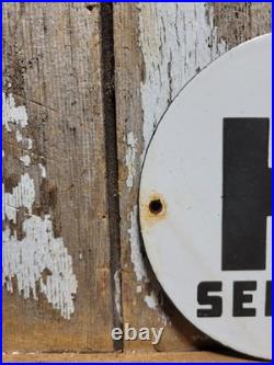 Vintage International Harvester Porcelain Sign 6 Farm Tractor Equipment Farmall