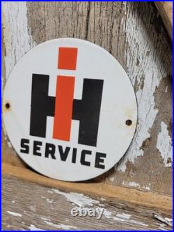 Vintage International Harvester Porcelain Sign 6 Farm Tractor Equipment Farmall Vintage International Harvester Porcelain Sign 6 Farm Tractor Equipment Farmall