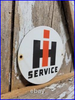 Vintage International Harvester Porcelain Sign 6 Farm Tractor Equipment Farmall