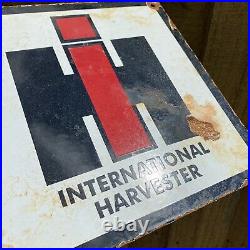 Vintage International Harvester Porcelain Sign Farm Ranch Tractor Agriculture