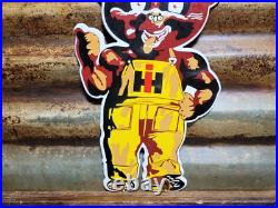 Vintage International Harvester Porcelain Sign Farm Tractor Farming Equipment