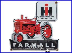 Vintage International Harvester Porcelain Sign Old Farmall Tractor Farm Chicago Vintage International Harvester Porcelain Sign Old Farmall Tractor Farm Chicago