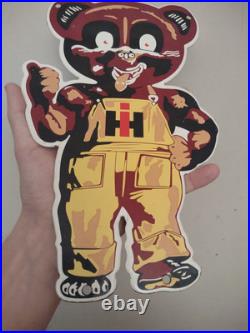 Vintage International Harvester Porcelain Sign Old Farmall Tractor Farm Dealer Vintage International Harvester Porcelain Sign Old Farmall Tractor Farm Dealer