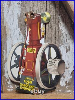 Vintage International Harvester Porcelain Sign Old Gasoline Oil Tractor Engine Vintage International Harvester Porcelain Sign Old Gasoline Oil Tractor Engine