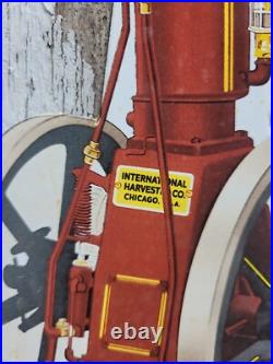 Vintage International Harvester Porcelain Sign Old Gasoline Oil Tractor Engine Vintage International Harvester Porcelain Sign Old Gasoline Oil Tractor Engine