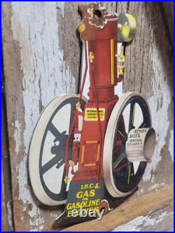 Vintage International Harvester Porcelain Sign Old Gasoline Oil Tractor Engine Vintage International Harvester Porcelain Sign Old Gasoline Oil Tractor Engine
