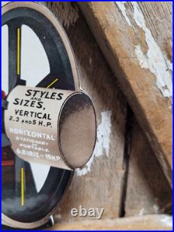 Vintage International Harvester Porcelain Sign Rare Old Gas Engine Farm Tractor