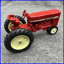 Vintage International Harvester Red Farmall Tractor + Trailer Die-Cast Toy