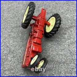 Vintage International Harvester Red Farmall Tractor + Trailer Die-Cast Toy