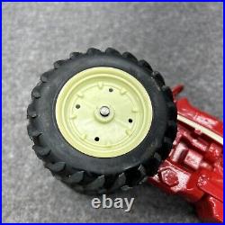 Vintage International Harvester Red Farmall Tractor + Trailer Die-Cast Toy