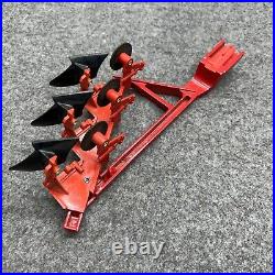 Vintage International Harvester Red Farmall Tractor + Trailer Die-Cast Toy