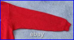 Vintage International Harvester Red V Neck Tractor Sweater Creslan Rayon XL