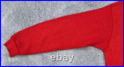 Vintage International Harvester Red V Neck Tractor Sweater Creslan Rayon XL Vintage International Harvester Red V Neck Tractor Sweater Creslan Rayon XL