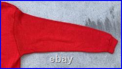 Vintage International Harvester Red V Neck Tractor Sweater Creslan Rayon XL