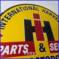 Vintage International Harvester Sign Tractors Porcelain Advertisement Gas Sign