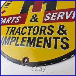 Vintage International Harvester Sign Tractors Porcelain Advertisement Gas Sign