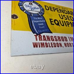 Vintage International Harvester Sign Tractors Truck Service Gas Porcelain Sign